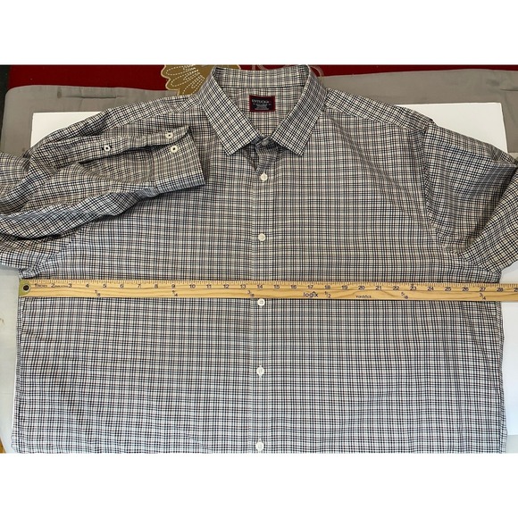 UNTUCKit Vinchenzo Wrinkle Free Shirt Men's 3XL Multi White Check Cotton Casual - Picture 6 of 8